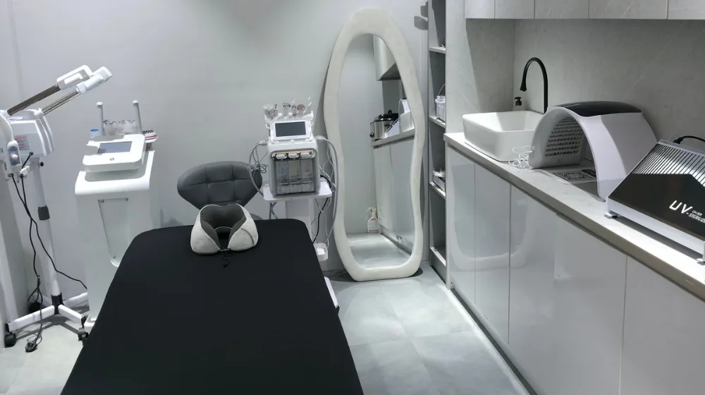 Advanced facial and skincare room